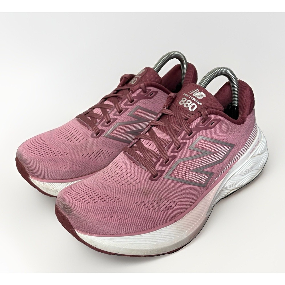 New Balance Fresh Foam X 880 v15 Womens 8 Mauve Burgundy Running Shoes W880Q15